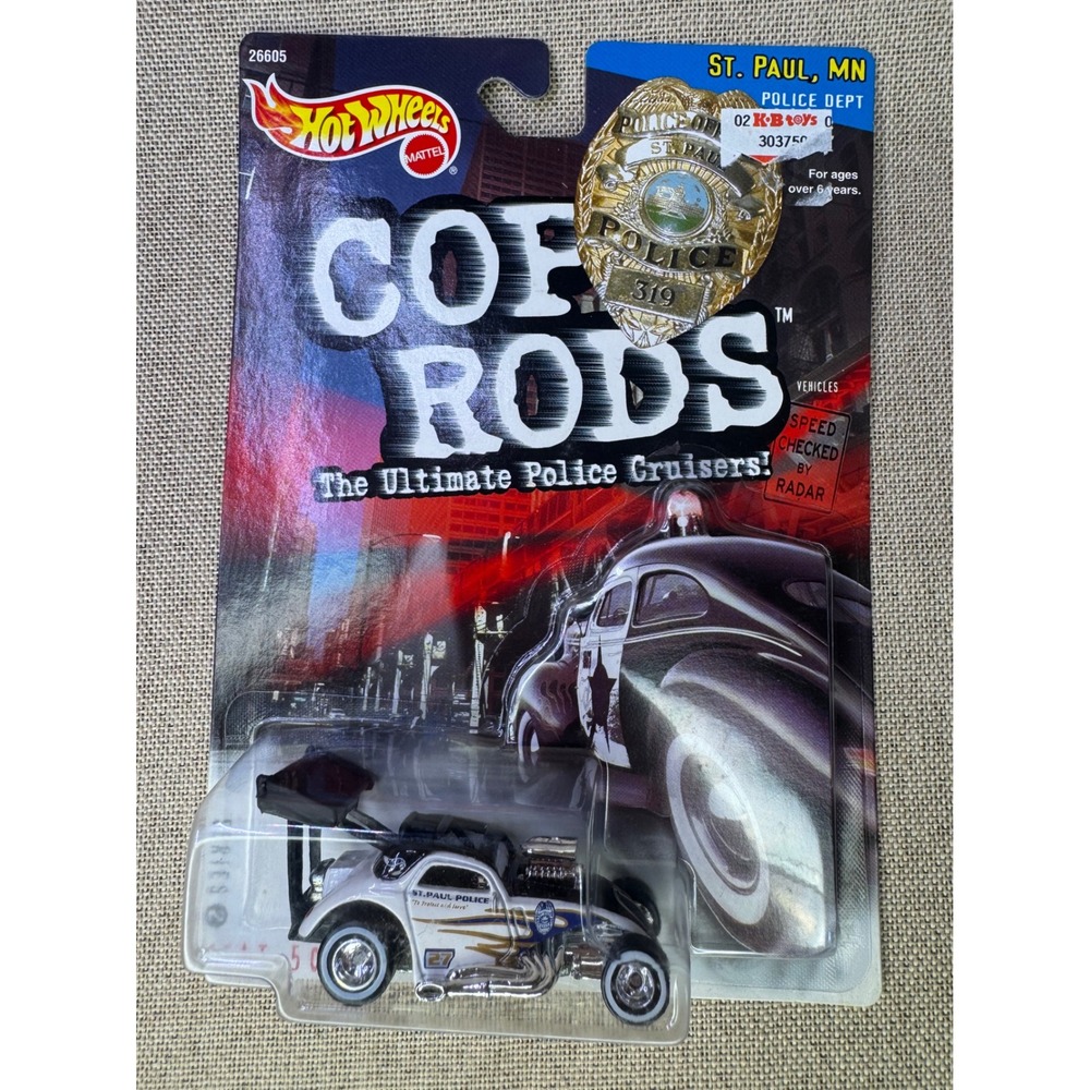 Hot Wheels Cop Rods Series 2 Fiat 500C St Paul MN Police KB Toys 1:64 Diecast